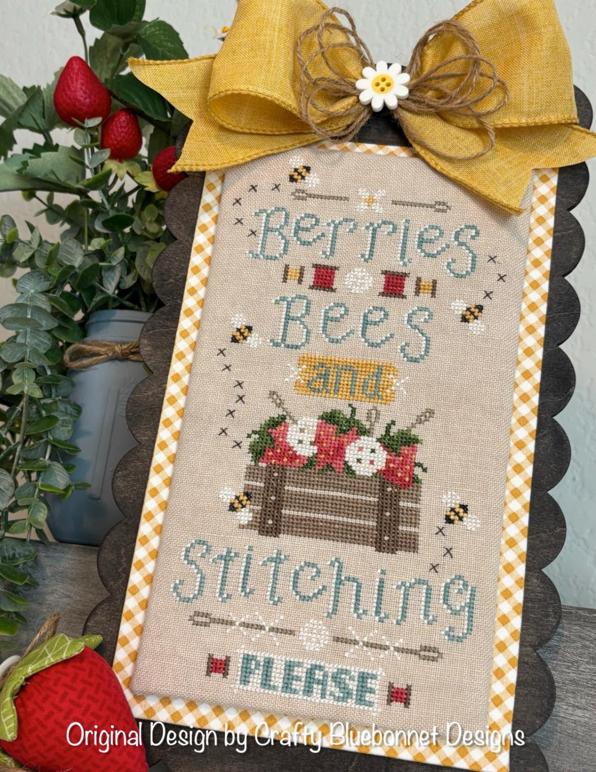 Crafty Bluebonnet Designs - Berries, Bees and Stitching Please (PRE-ORDER)