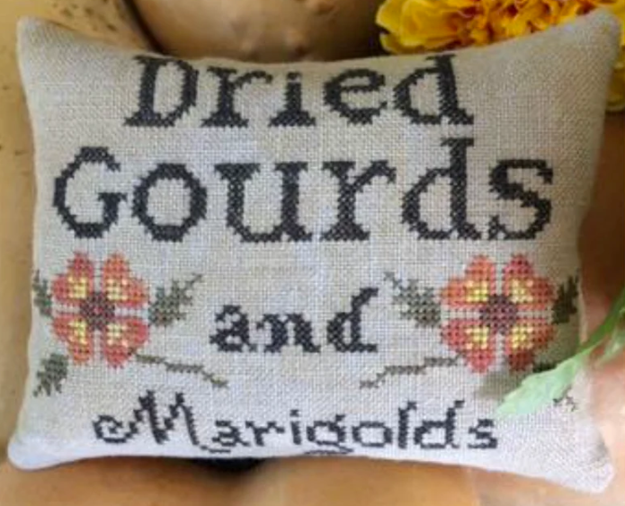 The Scarlett House - Dried Gourds and Marigolds