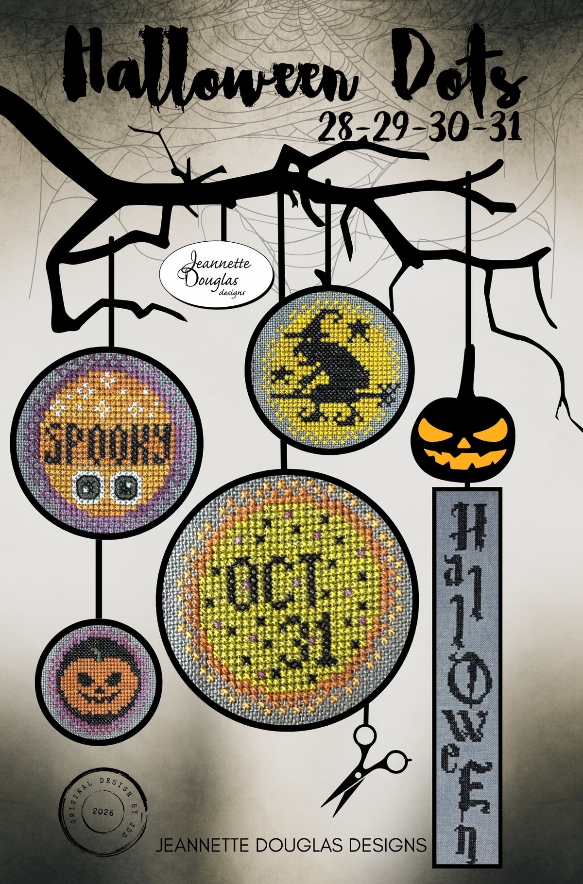 Jeannette Douglas Designs - Halloween Dots 28-29-30-31