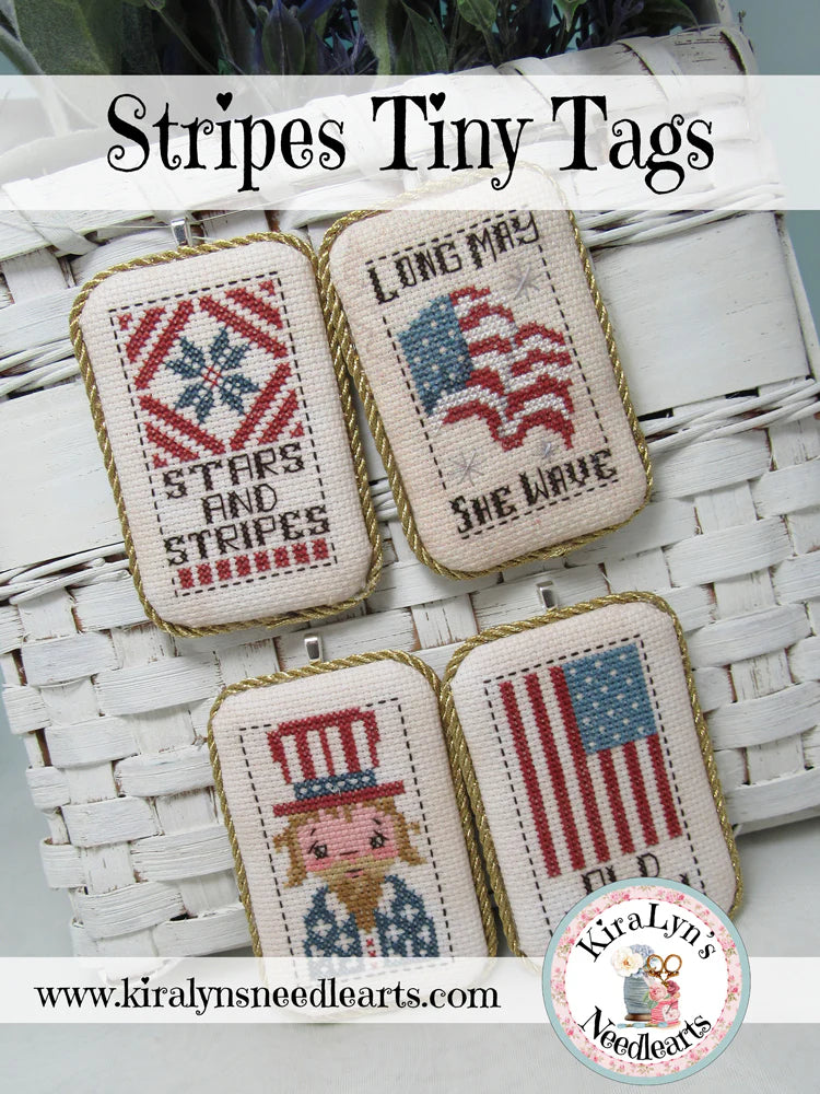 KiraLyn's Needlearts - Stripes Tiny Tags
