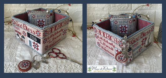 Mani di Donna - American Patriotic Sewing Basket