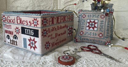Mani di Donna - American Patriotic Sewing Basket