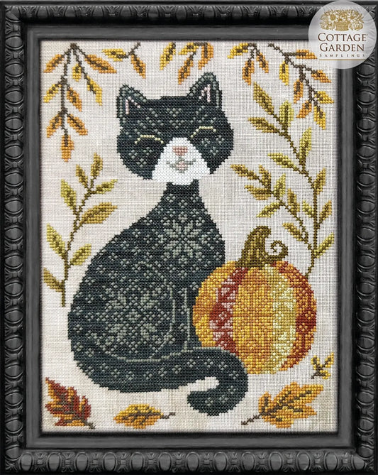 Cottage Garden Samplings - Among the Seasons #1 Pumpkin Patch Cat [PRE-ORDER - SHIPS LATE OCT/EARLY NOV]