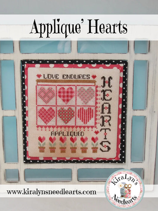 KiraLyn's Needlearts - Appliqued Hearts
