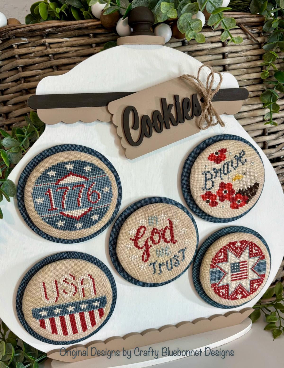 Crafty Bluebonnet Designs - Patriotic Cookies [Baked Fresh Cookie Collaboration] (PRE-ORDER)