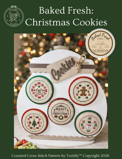 Textilly Crafts - Christmas Cookies [Baked Fresh Cookie Collaboration] (PRE-ORDER)