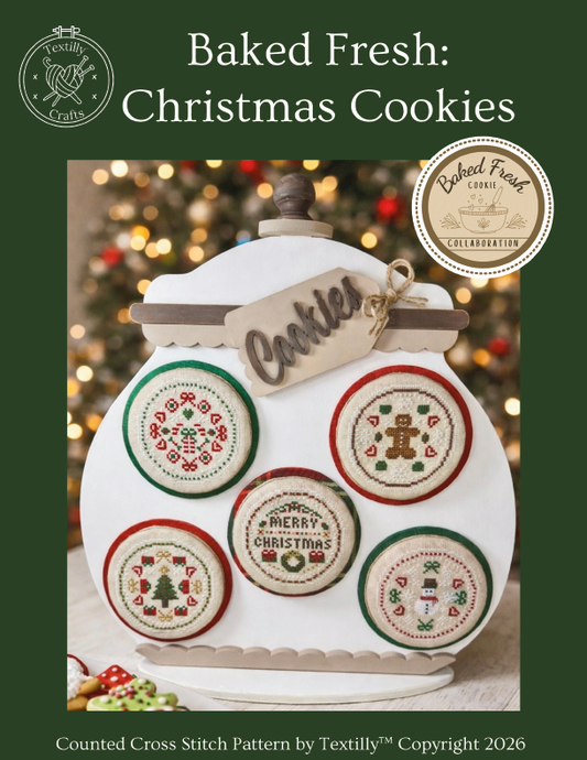 Textilly Crafts - Christmas Cookies [Baked Fresh Cookie Collaboration] (PRE-ORDER)