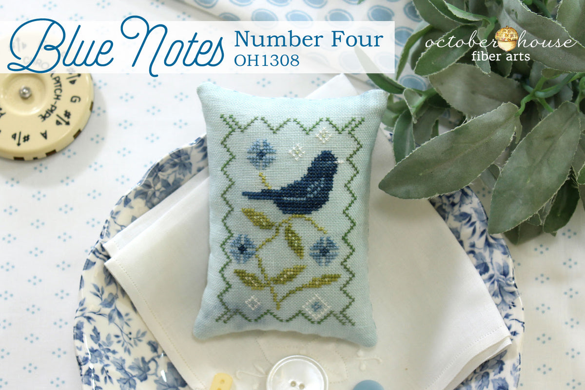 October House Fiber Arts - Blue Notes Number Four