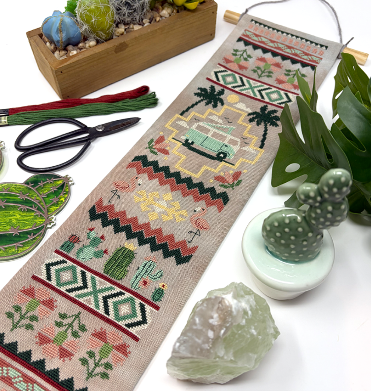 Tiny Modernist - Cactus & Caravan Bell Pull (PRE-ORDER)