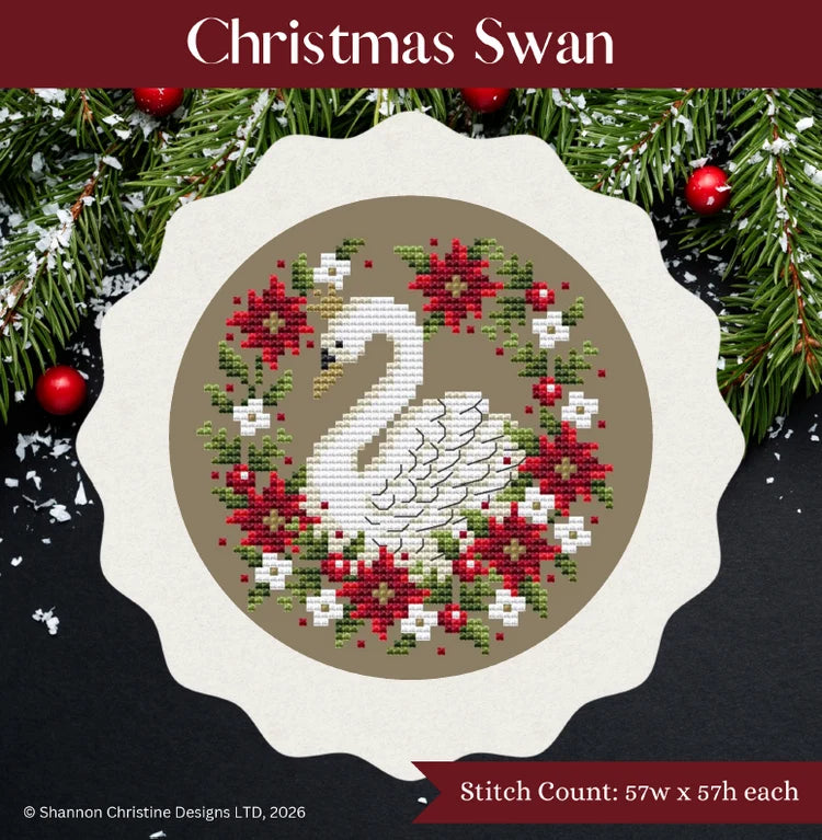 Shannon Christine Designs - Christmas Swan [PRE-ORDER - SHIPS EARLY SEPTEMBER]