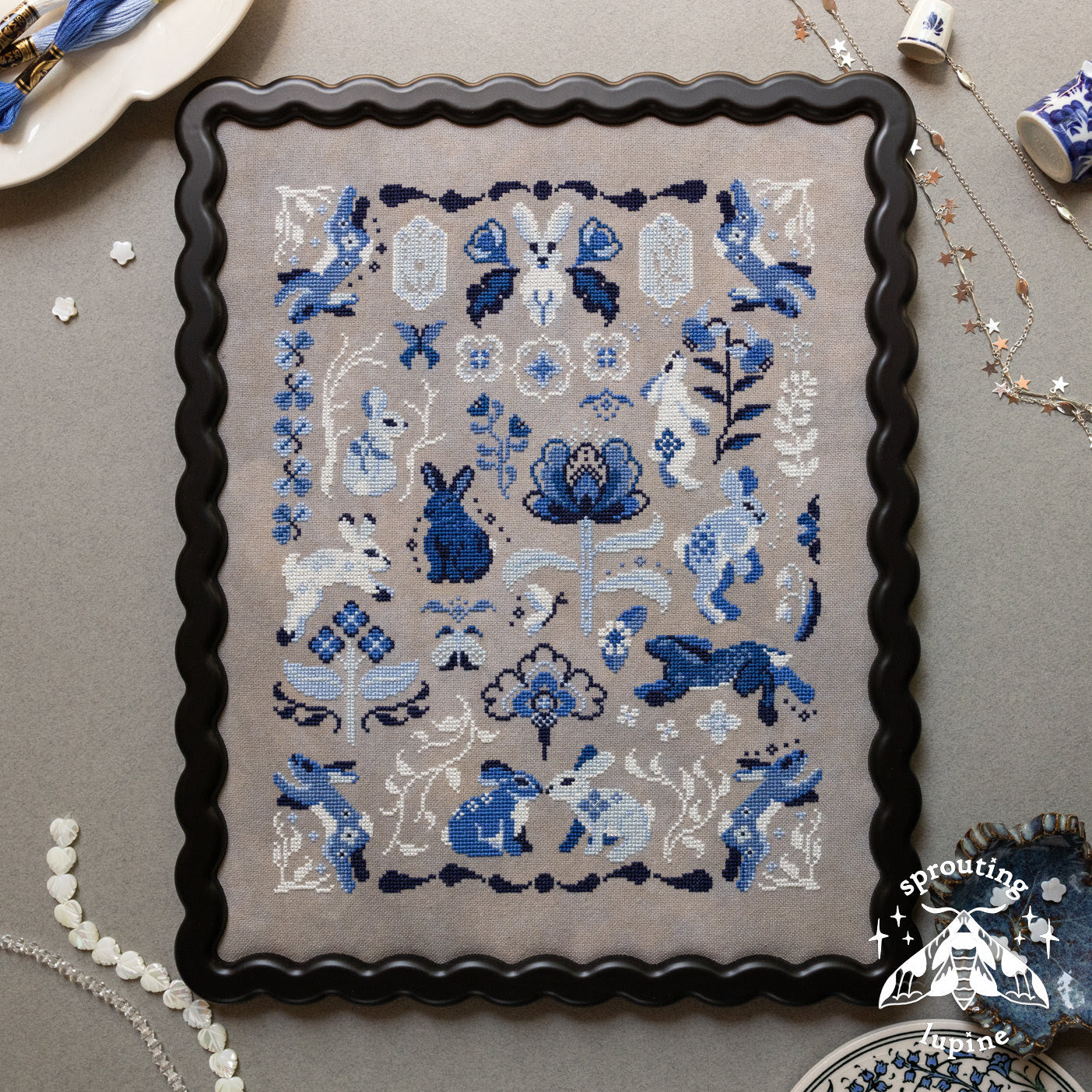 Sprouting Lupine - Delft Bunnies [PRE-ORDER - SHIPS EARLY SEPTEMBER]