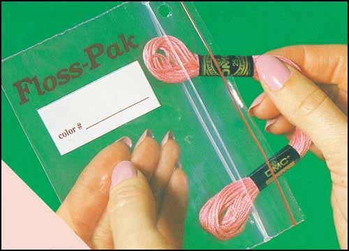 Floss-Pak Floss Organizer Bags (15 Pack with Ring)