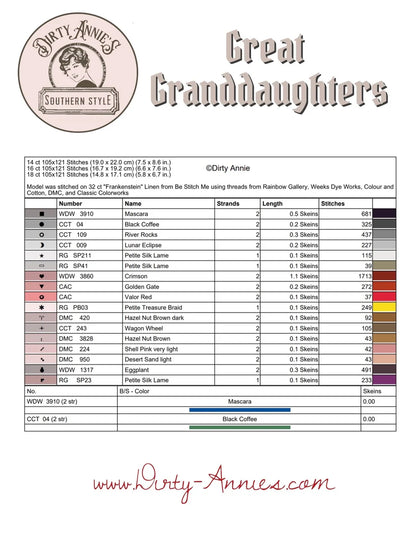 Dirty Annie's Southern Style - Great Granddaughters [PRE-ORDER - SHIPS EARLY SEPTEMBER]