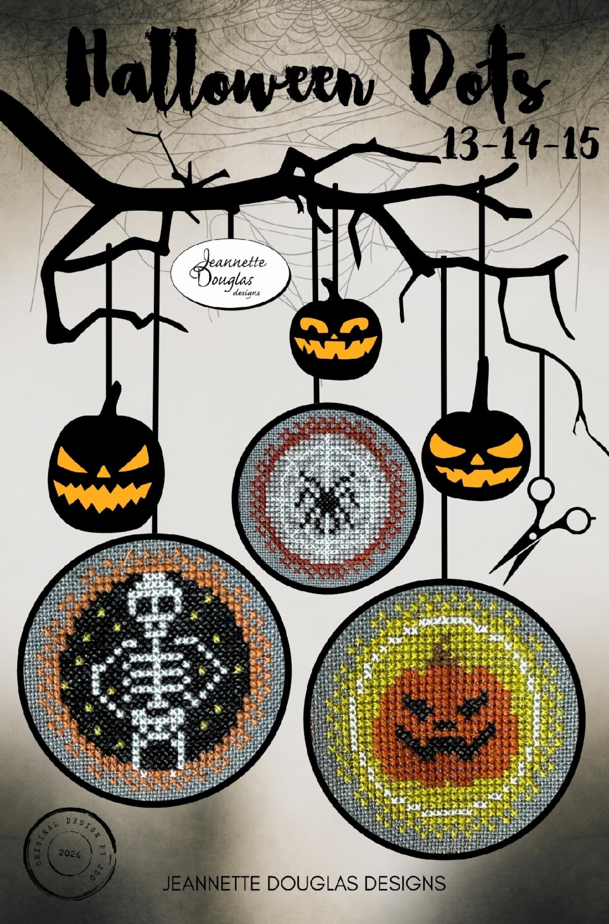 Jeannette Douglas Designs - Halloween Dots 13-14-15