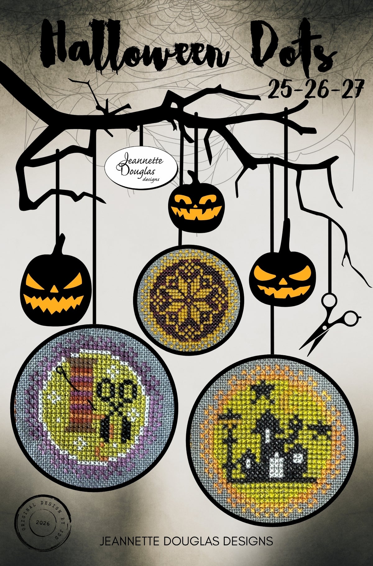 Jeannette Douglas Designs - Halloween Dots 25-26-27