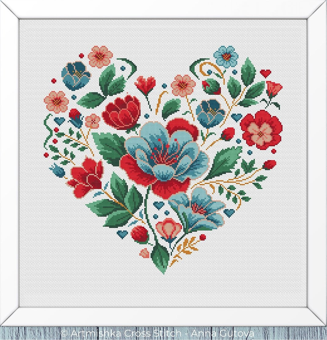 Artmishka Cross Stitch - Heart Bloom #2 (PRE-ORDER)