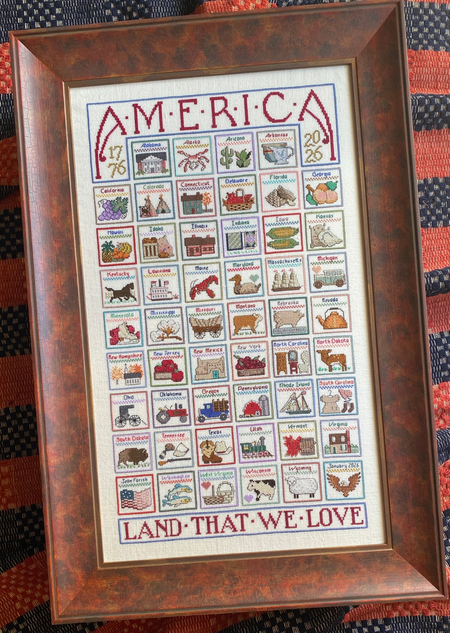 Jean Farish Needleworks - America Land That We Love Special Edition (SHIPS EARLY APRIL)