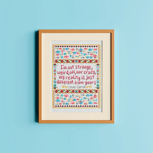 Una Buena Pieza - Lewis Carroll Quote