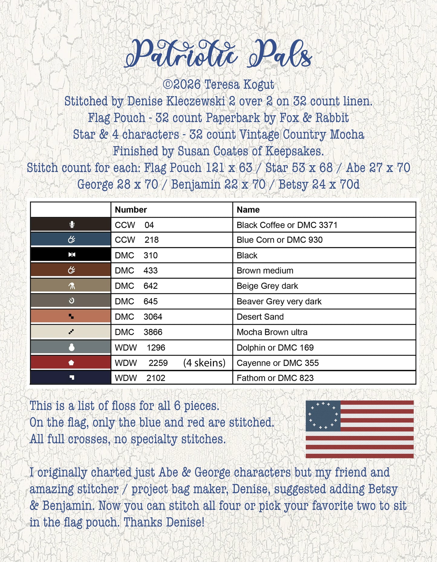 Teresa Kogut - Patriotic Pals [PRE-ORDER - SHIPS LATE JULY]