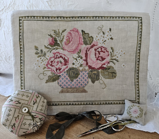 Samplers Not Forgotten - Peony Pocket & Accessories (PRE-ORDER)