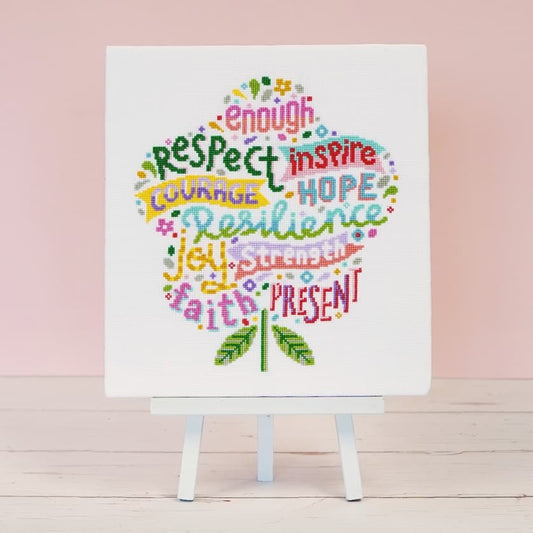 Caterpillar Cross Stitch - Positivity Blooms (PRE-ORDER)