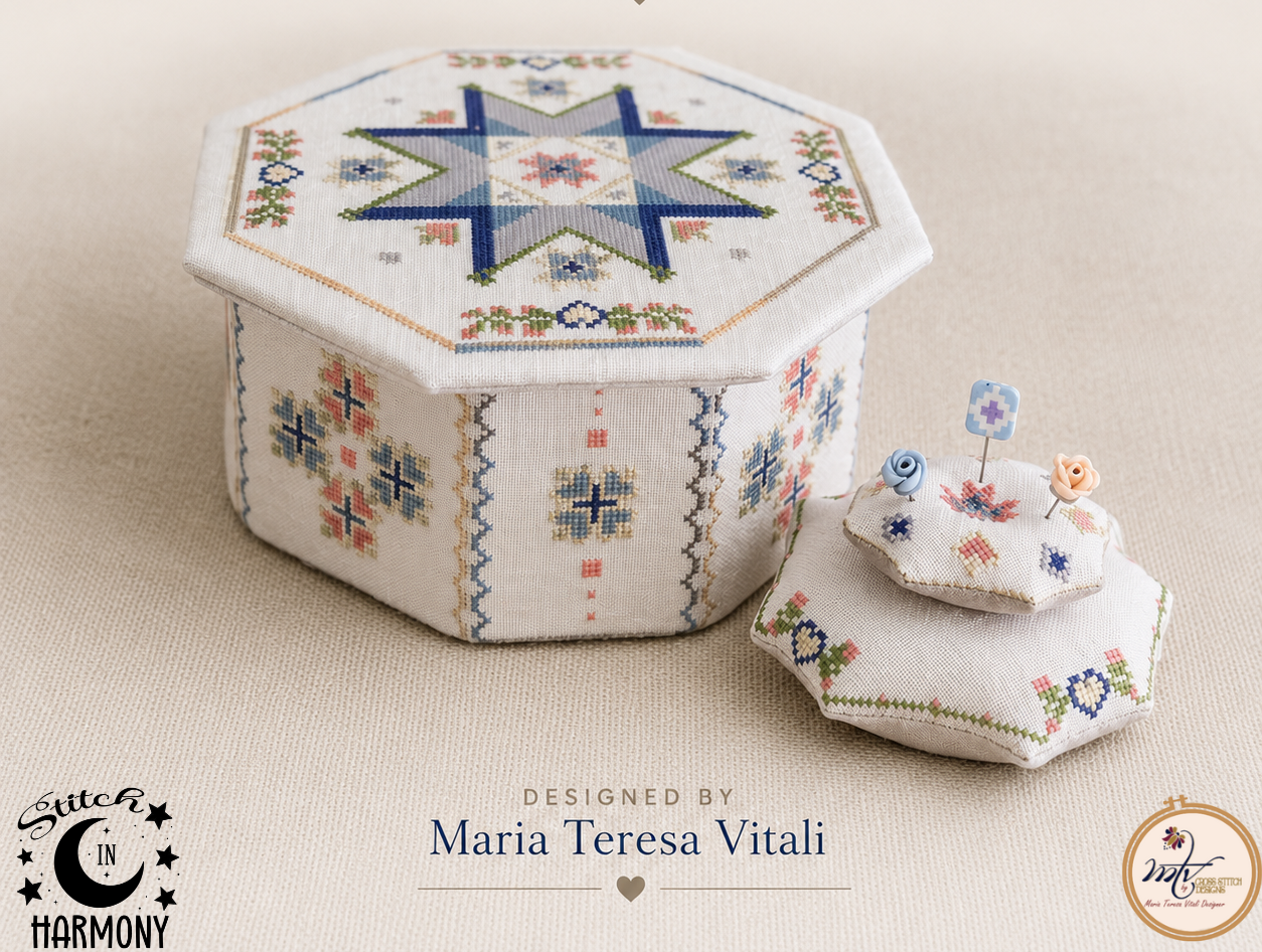 MTVDesigns - Quaker Star Sewing Box (Stitch in Harmony) [PRE-ORDER - SHIPS EARLY SEPTEMBER]