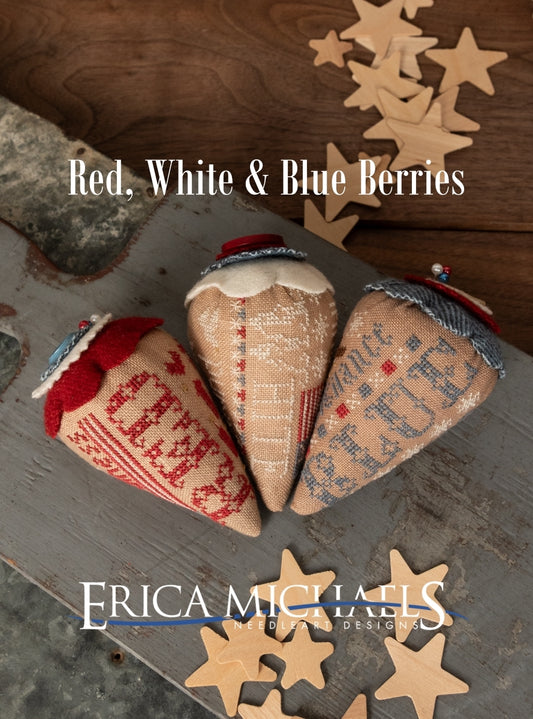 Erica Michaels Designs - Red, White & Blue Berries