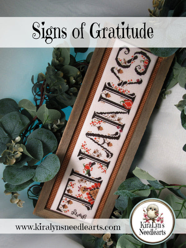 KiraLyn's Needlearts - Signs of Gratitude [PRE-ORDER - SHIPS EARLY SEPTEMBER]