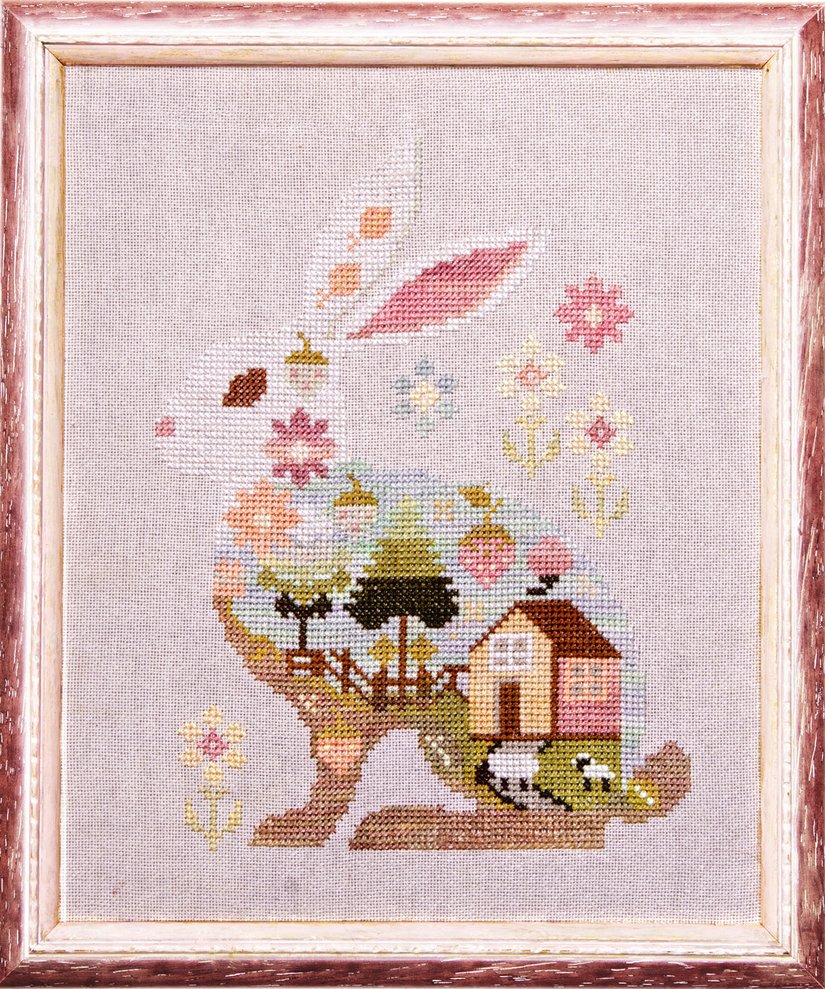 Primitive Rabbit Spring Samplers & Primitives - Spring Bunny – Just Keep Stitchin' Co.