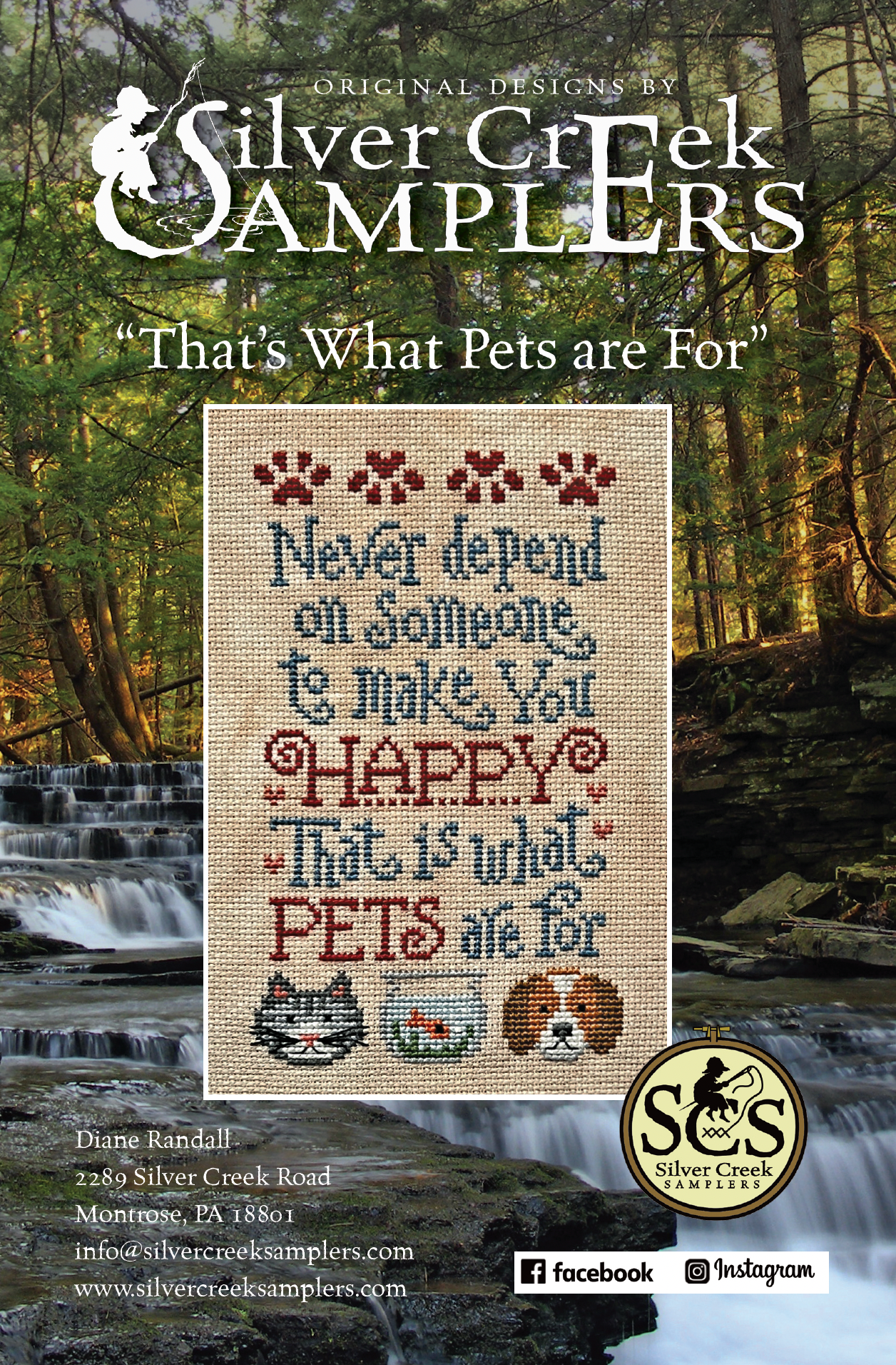 Silver Creek Samplers - That's What Pets are For (SHIPS EARLY APRIL)