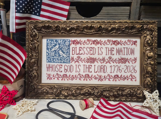 Quaint Rose Needlearts - Toile Flag