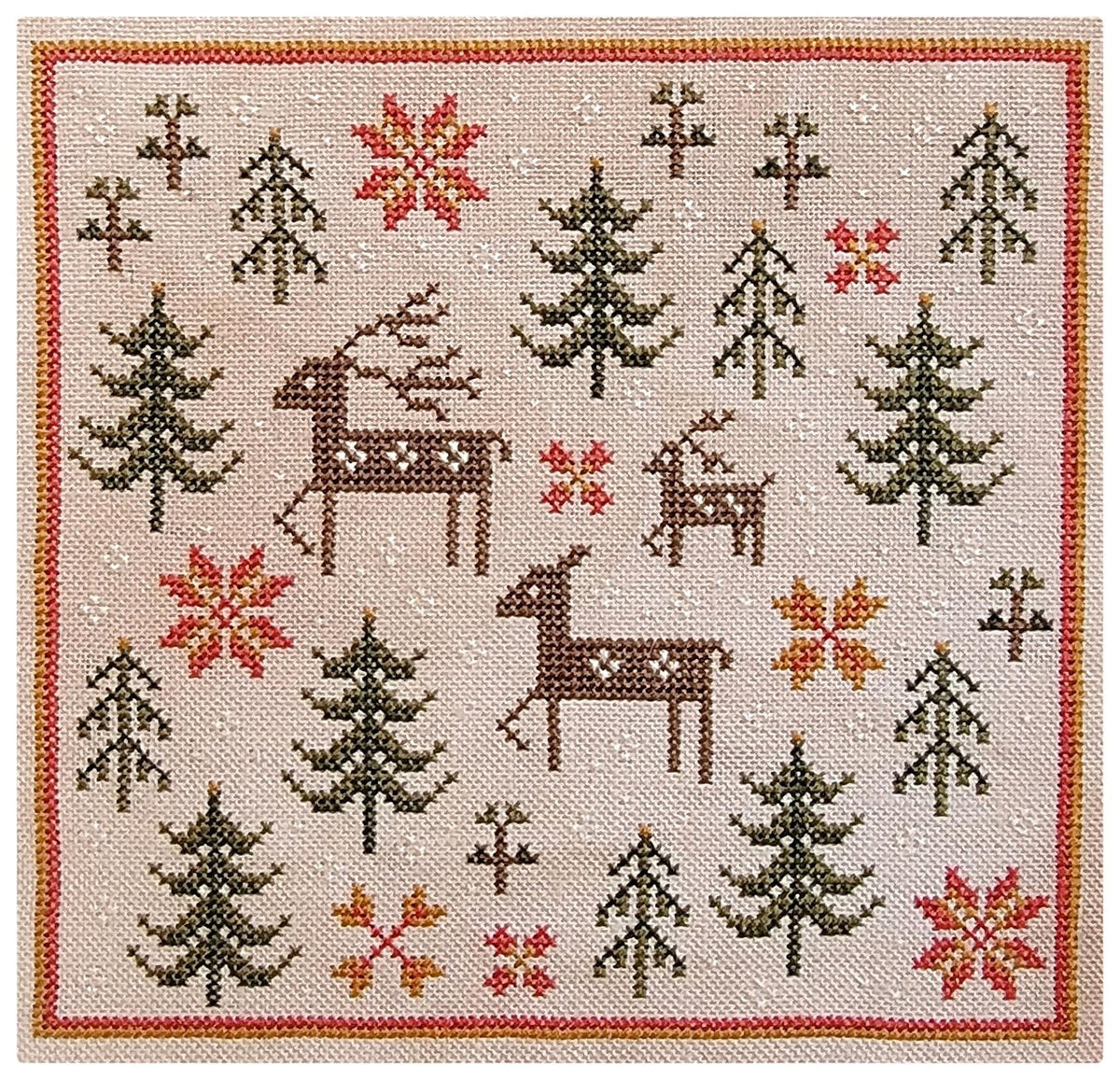 Hello From Liz Mathews - Winter Woodland Star & Sampler [PRE-ORDER - SHIPS MID-NOV]